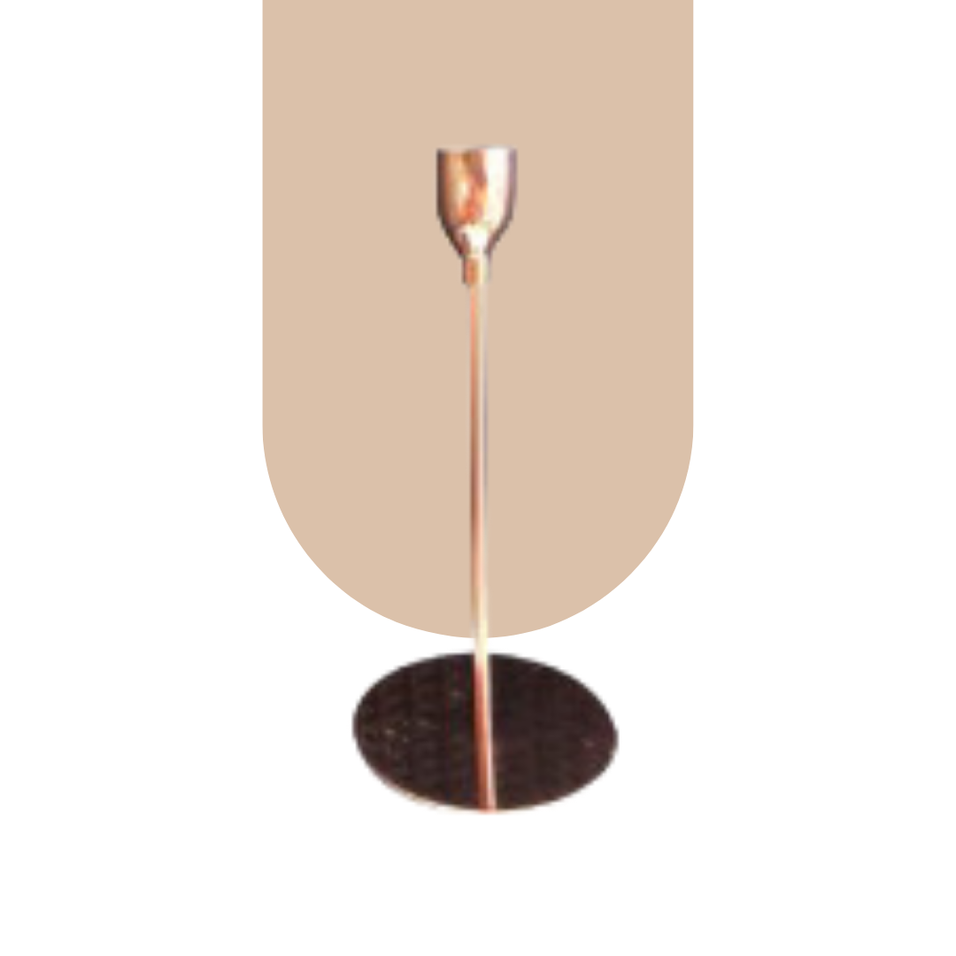  Candle Holder - Single Holder Rose Gold Small